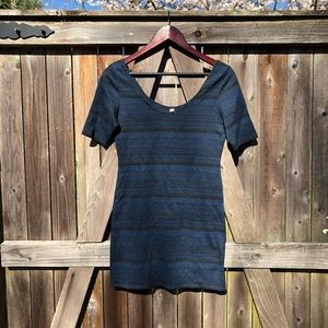 Xhilaration blue bodycon dress